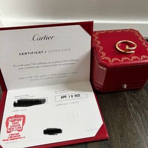 AUTHENTIC Cartier JUSTE UN CLOU RING with Certificate